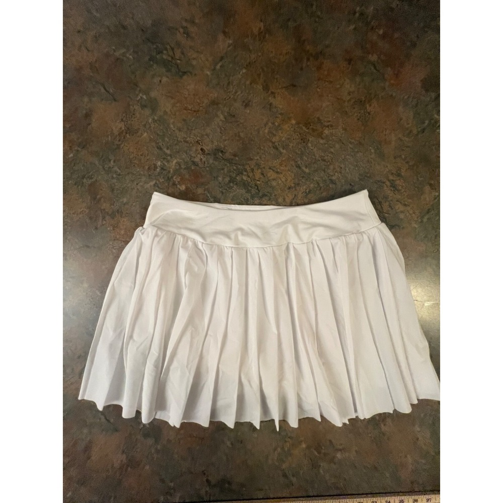 DSG Performance Mid-Rise Skort With Built-In Shorts White L